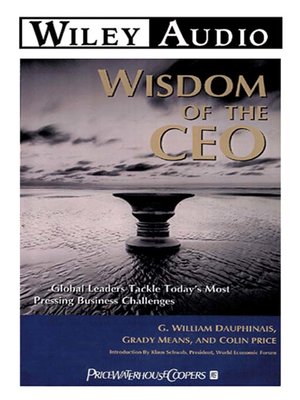 cover image of Wisdom of the CEO